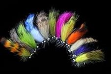 Tigofly 12 pcs Colors Assorted Zonker Streamers Trout Fly Fishing Flies Lures Fly Set-Size #6