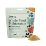 Fera Pets Whole Food Multivitamin Cat and Dog Food Topper - Vet Created Cat & Dog Vitamins Plus Minerals, Micronutrients, Prebiotics and Probiotics – Powder Supplement - 3.7oz