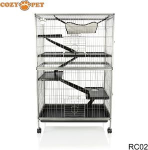 Cozy Pet Large Rodent Cage – Spacious Small Animal Habitat