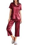 Ekouaer Pajamas for Females Silk Bu