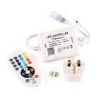 GreenSun LED Lighting 24 Key Bluetooth IR Remote Controller for RGB LED Strip Light, Flexible LED Ribbon, Christmas Decorative Light