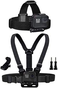 Dream Bull Chest Mount Harness Chesty Vest Head Mount Strap for Action Camera Compatible with GoPro Hero 12,11,10,9,8,Max,Go Pro Hero 7,6, 5,4, Session,3+,3,Hero (2018),Fusion,DJI Osmo,AKASO