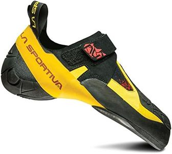 La Sportiva Skwama Rock Climbing Shoe, Black/Yellow, 35.5 M EU