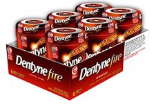 Dentyne Fire Cinnamon Chewing Gum - 6 bottles (360 pieces) - Sugar-Free Gum