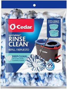 O-Cedar RinseClean Deep Clean Refill | 40% More Cleaning Power | Machine Washable Mop Head Replacement Refill for O-Cedar RinseClean Spin Mop (1-Pack)