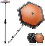 ToVii Golf Stiff Arm Travel Support System Protector Clubs, Aluminum, Thickened Durable Nylon Plastic Hexagon Top, Foldable and Retractable Support Pole-Orange