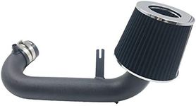 2.5 Inch Cold Air Intake Kit with Filter Fit for Honda Civic 2001 2002 2003 2004 2005 DX/LX/EX/GX/VP AT/MT 1.7L (Black Tube & Black Filter)