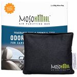 MOSO NATURAL Unscented Air Purifying Bag A Scent Free Odor Eliminator Granule For Cars, Trucks And Suvs. Premium Moso Bamboo Charcoal Odor Absorber (300 G (Pack Of 1), Black)