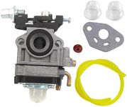 AISEN Carburetor for 25cc 26cc 33cc 35cc Bladez Moby GoPed Bigfoot Scooters Fuel Line Primer Bulb