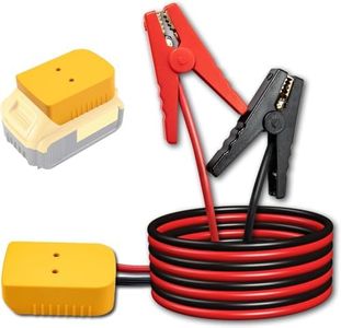 Jumper Cables for DeWalt 20v Batteries, Car Battery Jump Starter, 8 Gauge Auto Booster Cable