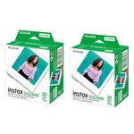 Fujifilm-Square Twin Pack Film, 20 Exposures (2 Boxes) 2 Boxes (20 Prints) 2 Boxes (20 Prints)