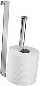 InterDesign Classico Toilet Paper Holder for Bathroom Storage, Over The Tank - Vertical, Chrome