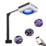PopBloom RL90 100 Watts Aquarium LED Reef Light, Smart-APP Control Full Spectrum Marine LED for Saltwater Coral Fish Tanks (White)