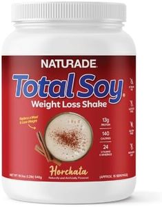 Naturade Total Soy Protein Powder - 13g Plant Protein & 140 Calories per Serving - Zero Trans Fat - Non-GMO Soy - Lactose & Gluten Free - Horchata (15 Servings)