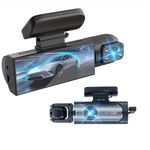 Dash Camera Front and Inside, 3.16inch Dash Cam 1080P, G Sensor HD Night Vision Loop Recording Wide Angle Car DVR (1)