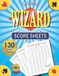 Original Wizard Score Sheets: 130 Large Large Print Score Pads for Scorekeeping - 8.5 x 11 inches