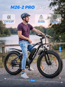 VARUN 26" Fat Tire Electric Mountain Bike – 48V 13Ah Battery, LCD, 100km Range