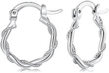 925 Sterling Silver Hoop Earrings f