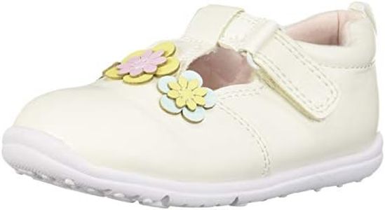 Carter's Unisex-Child Every Step Bella Baby Girl's Walking T-Strap White Size: 4 M US Infant