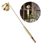 CC wonderland zone Gold Candle Snuffer-Candle Extinguisher Wick Snuffer with Long Handle for Putting Out Candle Flame Safely