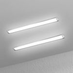 muzha 2 Packs LED Batten Lights 4FT 40W 6500k Daylight,Low Profile Wall or Ceiling Surface Mounted Fitting for Offices, Warehouse, Garages, Basements, Workshops