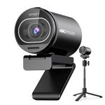 EMEET S600 4K Webcam with Tripod for Streaming - 1/2.5'' Sensor, PDAF Autofocus, 1080P@60FPS, 2 Noise Reduction Mics, Built-in Privacy Cover, 73° FOV, Streaming Webcam for Product/Game/Beauty