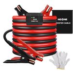 NOONE Jumper Cables with Smart-6 Protector, Professional Booster Cables 6 Gauge 16Feet (6AWG x 16Ft) with Carry Bag Included