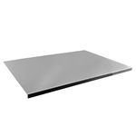 Anman Worktop Saver Stainless Steel with Lip for Meat Vegetables Fruit Bread Cheese Smooth and Easy to Clean | Heavy Duty Kitchen Chopping Board Trivet for Hot Pots & Pans(80X50CM)