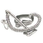 Cylinder Vacuum Cleaner sterling silver charm .925 x 1 Cleaning charms