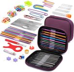 110 pcs Crochet Hook Set and Knitting Needles Set – Complete Crochet Needle and Knitting Kit with Crochet Hooks, Crochet Needles, Knitting Tools, Crosia Needle, and Wool Knitting Needles for Beginners and Experts