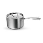 Tramontina Aeion Triply 18cm/2.9L Sauce Pan with SS 304 Lid | Healthy, Non Toxic | Milk Pan/Tea Pan| Induction Friendly | Stay Cool Handle | NSF Certified | 10 Year Warranty*