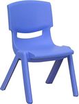 RUDRAMS Plastic Kids Chair || Strong & Durable Chair for Kids || Virgin Material Kids Chairs for 2 to 5 Years || Portable Kids Chair for 1 Year+ || Chairs for Kids Sustain Upto 100 kg (Sapphire Blue)