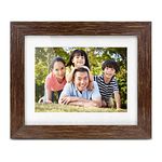 Aluratek 7" Distressed Wood Digital Photo Frame with Auto Slideshow Feature, 1024 x 600, 16:9 (ADPFD07F)