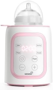 GROWNSY Bottle Warmer, Fast Baby Bottle Warmer for All Bottles, Milk Warmer for Breastmilk or Formula, Smart Temperature Control and Automatic Shut-Off- Pink