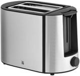 WMF Bueno Pro Toaster 2 Slices, Double Slot Toaster Stainless Steel with Bun Attachment, 2 Slices, 6 Browning Levels, 870 W, Matte Stainless Steel