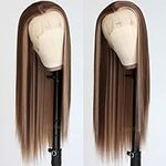 QD-Tizer Brown Hair Lace Front Wigs