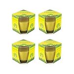 4 x Chatsworth Citronella Glass Candle Fragranced for Outdoor garden patio bbq camping