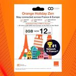 Preloaded Orange Travel Sim Card No
