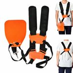 Orange Double Shoulder Harness Strap Carrying Belt for Brush Cutter Trimmer: Compatible with Various Brush Cutters & Trimmers, Crafted from High Material