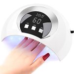 UV Nail Lamp, 54W UV Lamps for Gel Nails with 3 Timer, Auto Sensor, LCD Screen, USB Plug, Led Nail Lamp Nail Dryer, Nail Lamp, Gel Nail Lamp, Portable Nail UV Lamp