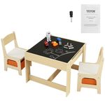 VEVOR Kids Table and Chair Set, Wooden Activity Table with Storage Space and Boxes, Kids Play Table for Toddlers Art, Craft, Reading, Learning