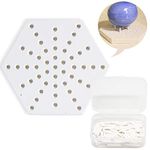 MOCOHANA Multi Holes Thermal Insulation Fireproof Pottery Clay Firing Mat & Pins Set Kiln Tool Accessories