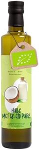 Huile de Coco MCT C8 C10 Bio Pressé à Froid - 500ml. Huile MCT Bio de Noix de Coco Naturel et Pur pour Utilisation Keto Paleo sur le Corps ou les Cheveux. Coconut Oil Organic MCT. MCT Oil Bio Organic.