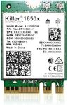 HighZer0 Electronics AX1650x Killer Series WiFi 6 Upgrade | Gaming WiFi Adapter | M.2 Wifi Card for PC | 2.4 Gbps WiFi for PC | Supports Bluetooth 5.2 & Intel, AMD, Windows 10+, Linux (AX1650x)