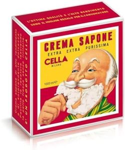 Cella Milano Semi Soft Tallow Shaving Cream/Soap - Professional Barber Shop Refill Size - 2.25 lbs - World Famous Almond Formula - Fills Cella container 12 times, Made in Italy