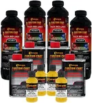 Custom Coat Safety Yellow 1 Gallon Urethane Spray-On Truck Bed Liner Kit -Easy Mixing, Just Shake, Shoot - Professional Durable Textured Protective Coating, Prevent Stop Rust - Car, Auto Equipment