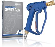 Short Pressure Washer Gun | Stubby with M22 Adaptors - Perfect Power Replacement Compatible Foam Cannon Handle ESSENTIAL WASHER Blue