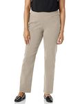 Briggs Women's Super Stretch Millennium Welt Pocket Pull on Career Pant, Cobblestone, 14