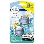 Febreze Car Air Freshener Vent Clip Gain Honey Berry Hula Scent, 06 oz. Car Vent Clip, 2 Count, Blue and White