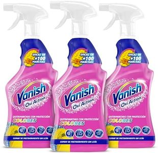 Vanish Oxi Action - Quitamanchas del día a día para ropa, en spray, sin lejía - Pack de 3 x 750 ml
